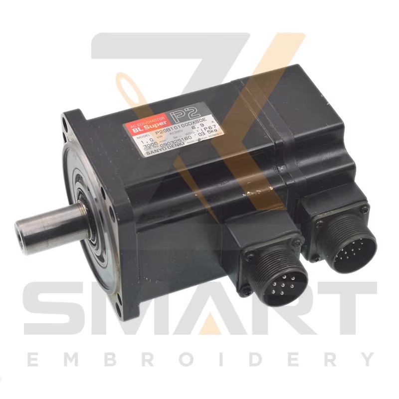 Kasutatud SWF XY raami servo mootor P20B10100DXS0E 1KW HB SA seeria õmblusmasina osad ESWF-P20B10100DXS0E-U